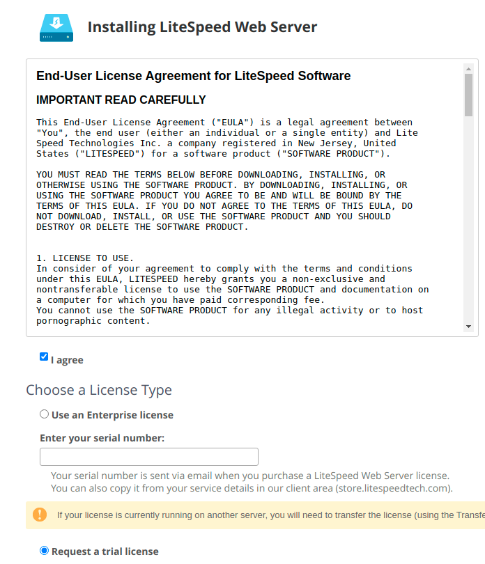install litespeed2